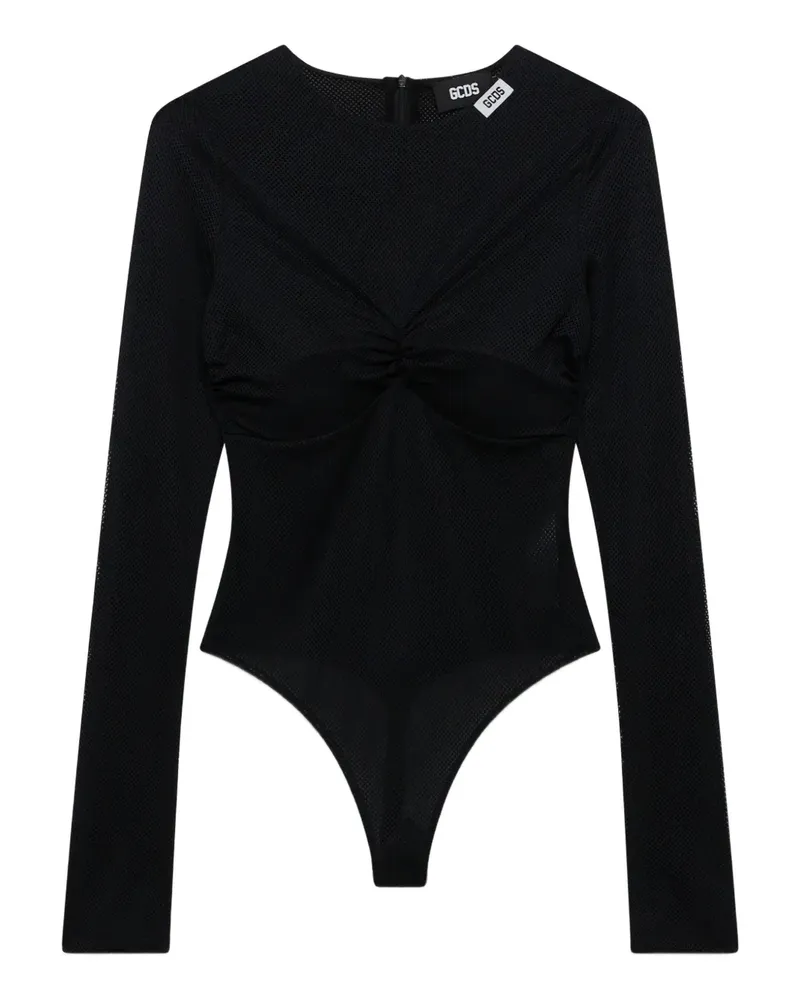GCDS Langärmeliger Body - Schwarz Schwarz