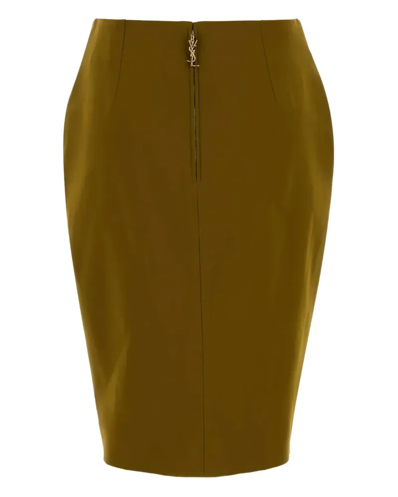Saint Laurent Gestrickter Bleistiftrock - Braun Braun