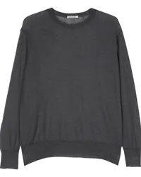 AURALEE Transparenter Pullover Grau