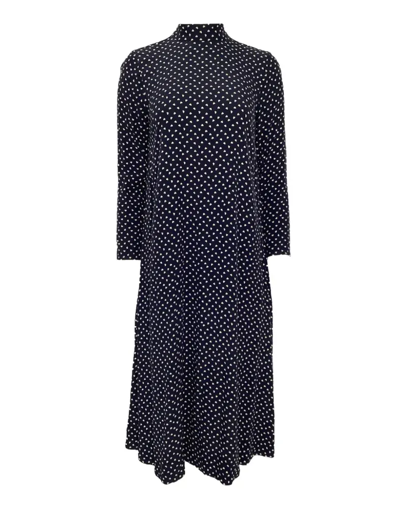 Ganni Kleid mit Herz-Print - Blau Blau