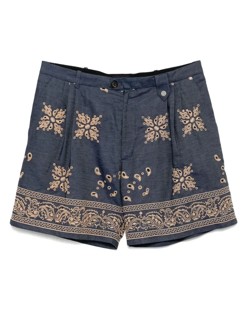 Egonlab Bestickte Shorts aus Spitze - Nude Nude