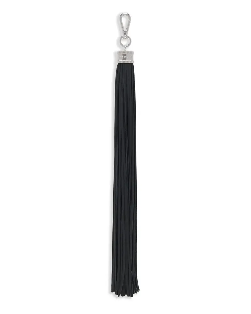 Alexander McQueen Schlüsselanhänger mit Quaste - Schwarz Schwarz