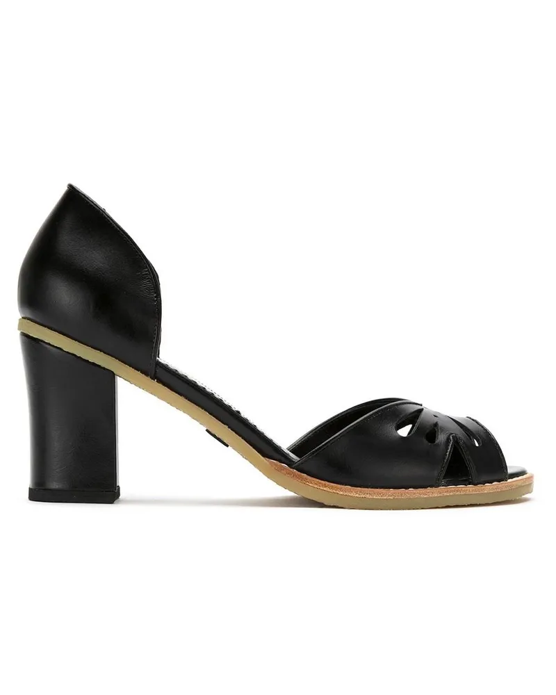 Sarah Chofakian Pumps aus Leder - Schwarz Schwarz