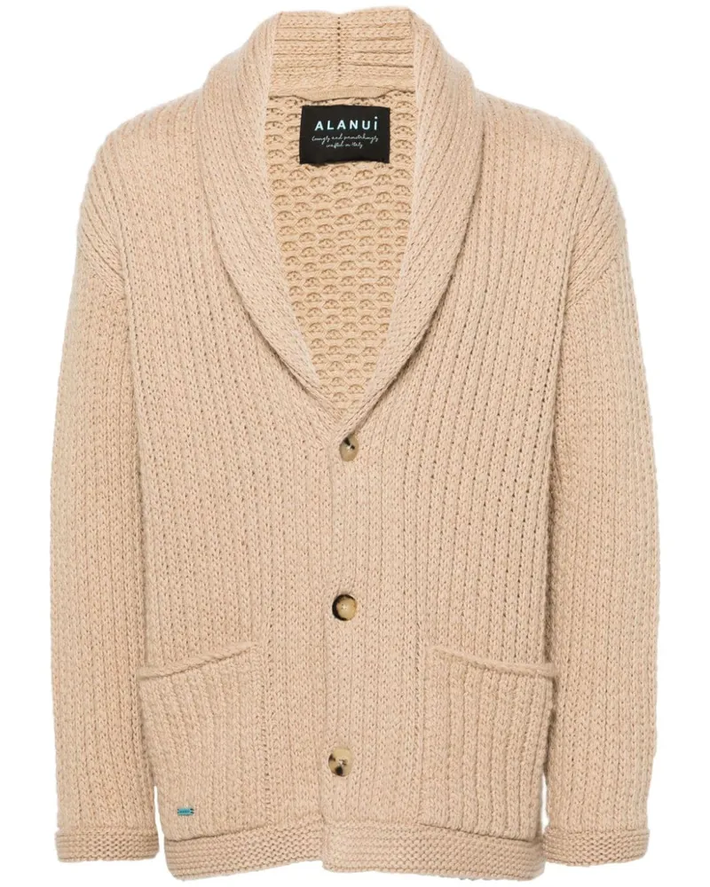 Alanui Gerippter Finest Cardigan - Nude Nude