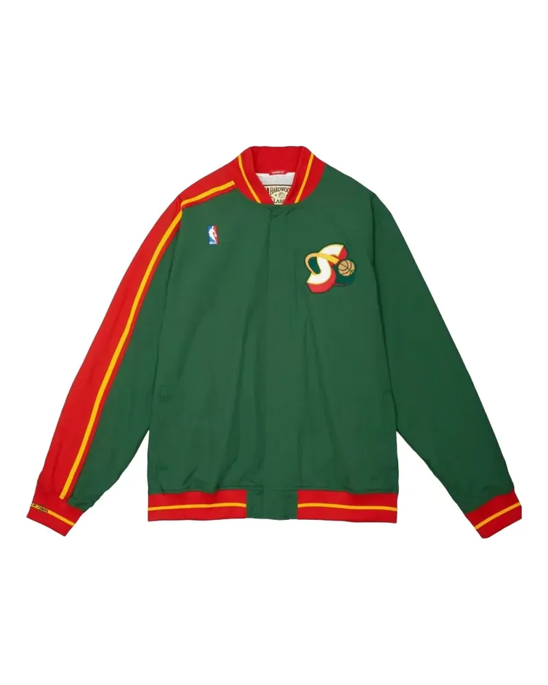 Mitchell & Ness Supersonics 95 Jacke mit Logo-Patch - Grün Grün