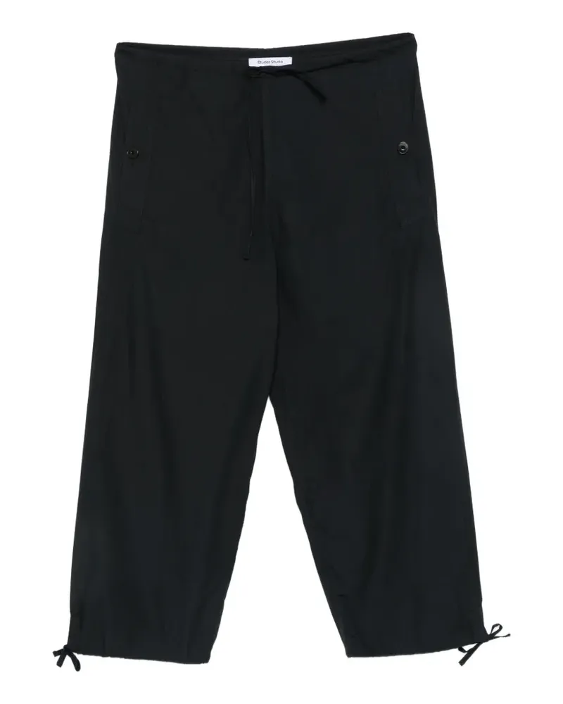 Études Studio Cargohose mit Kordelzügen - Schwarz Schwarz