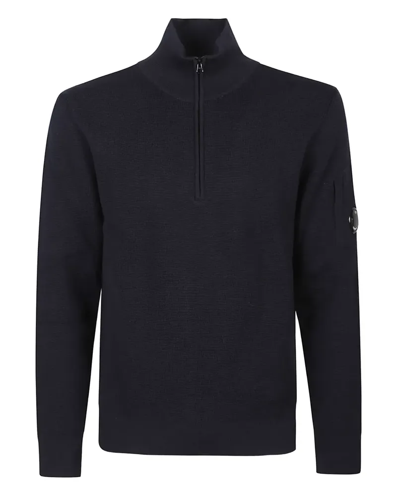 C.P. Company Pullover mit Reißverschluss - Schwarz Schwarz