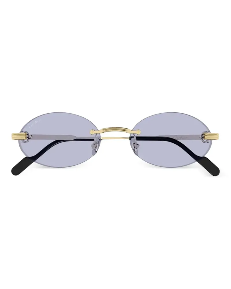 Cartier rimless round-frame sunglasses - Gold Gold