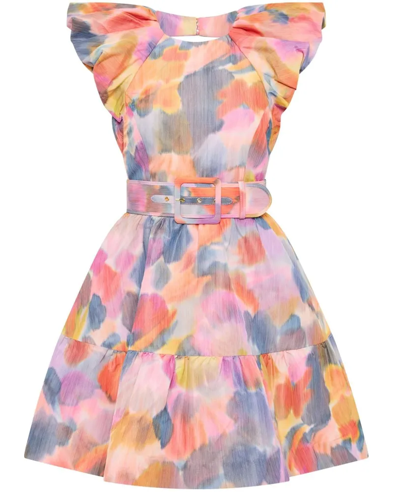 Rebecca Vallance Amaya Minikleid mit abstraktem Print - Blau Blau