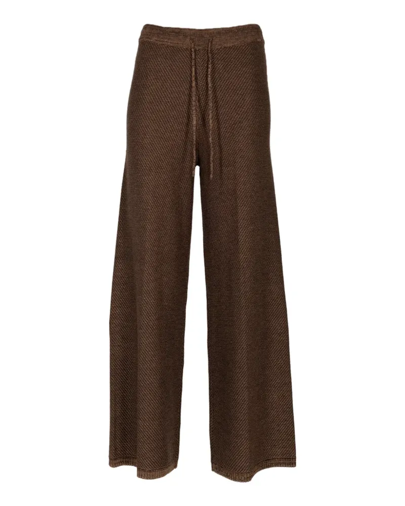 L'Agence drawstring-fastening palazzo pants - Braun Braun
