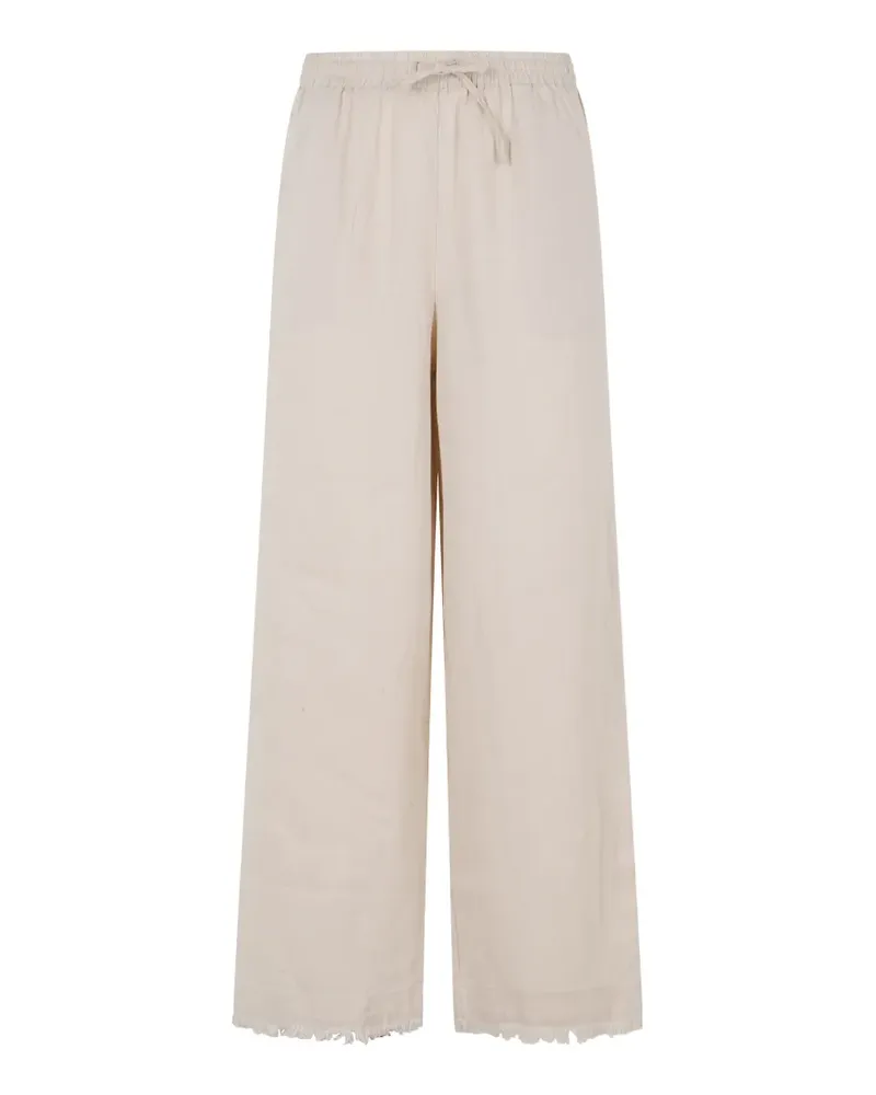 MC2 Saint Barth Irma fringe-hem trousers - Nude Nude