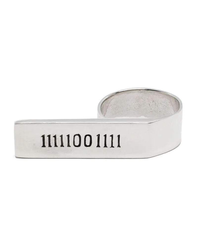 Société Anonyme Binary Ring - Silber Silber