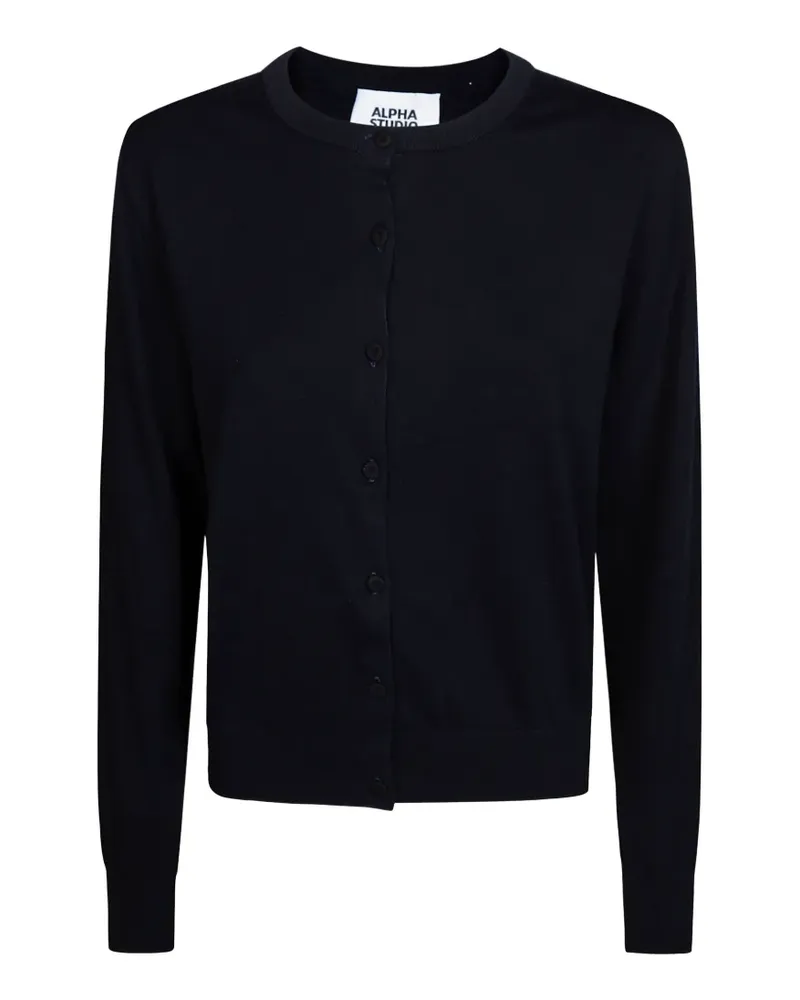 Alpha Studio Rebecca buttoned short cardigan - Blau Blau