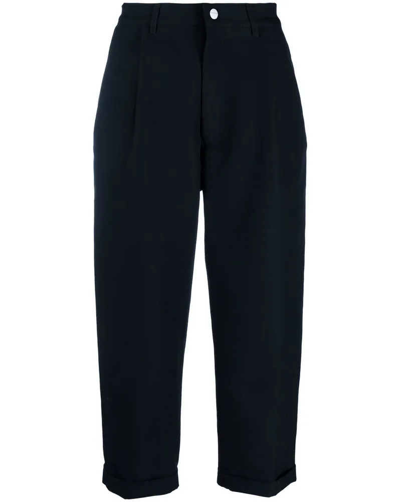 Giorgio Armani Klassische Cropped-Hose - Blau Blau