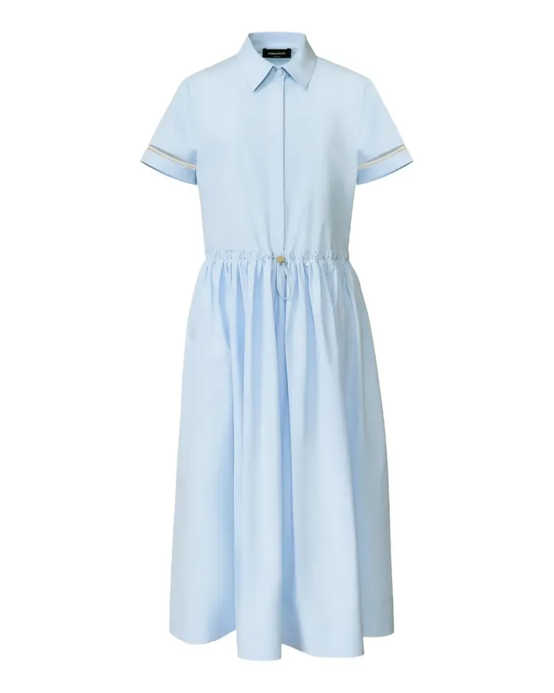 Fabiana Filippi drawstring shirt dress - Blau Blau