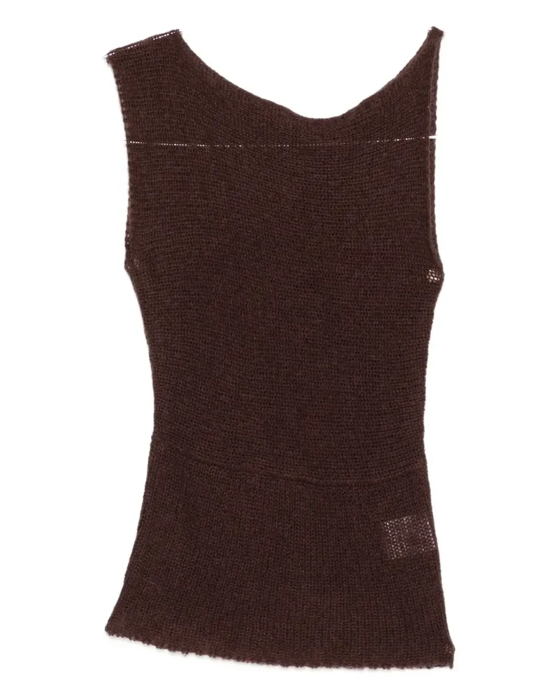 Aya Muse Asymmetrisches Oberteil - Braun Braun
