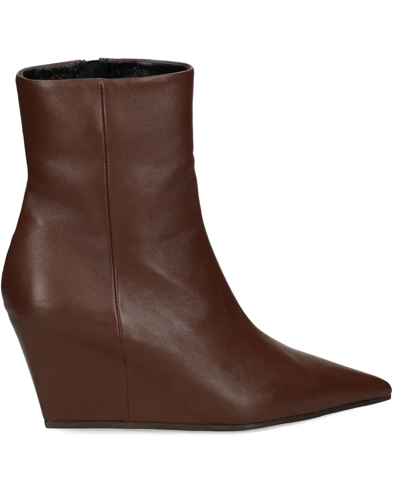 Vic Matié wedge-heel ankle boots - Braun Braun