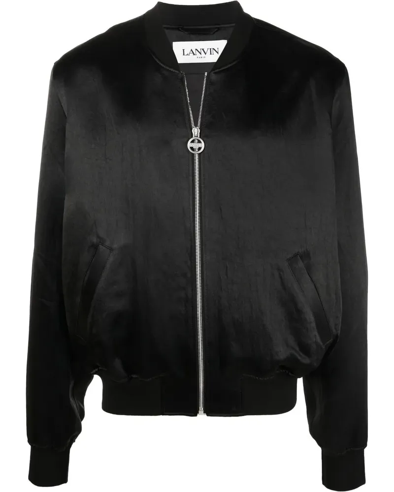 Lanvin Bomberjacke mit Strass - Schwarz Schwarz