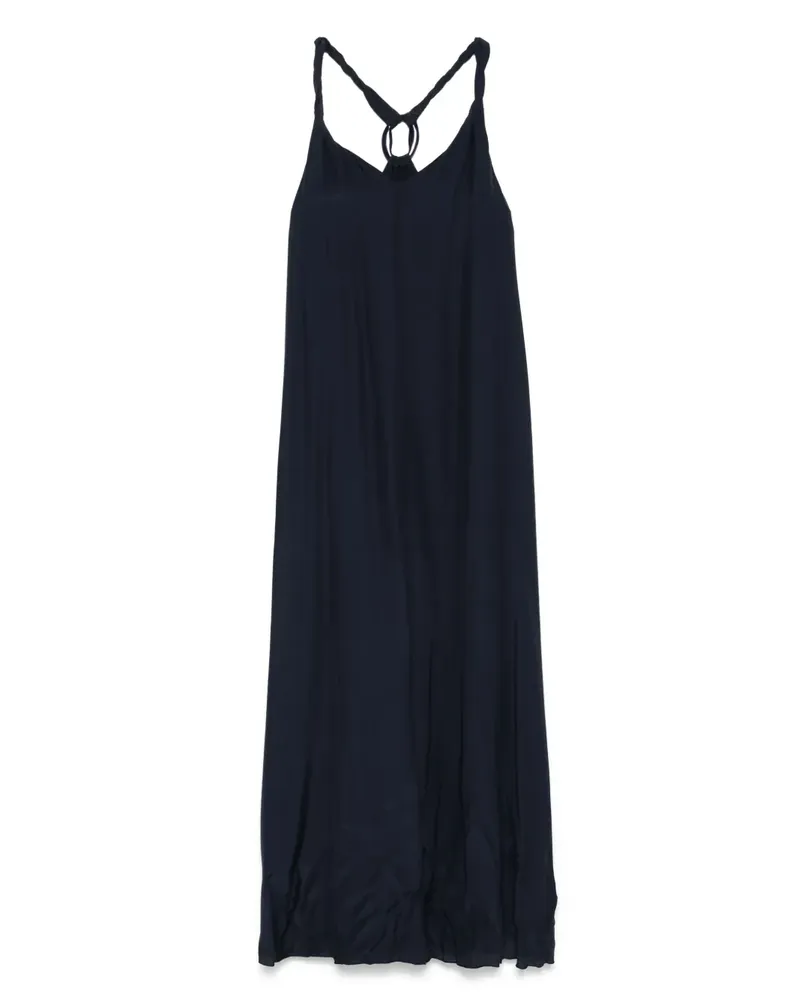 Patrizia Pepe Maxikleid mit V-Ausschnitt - Blau Blau