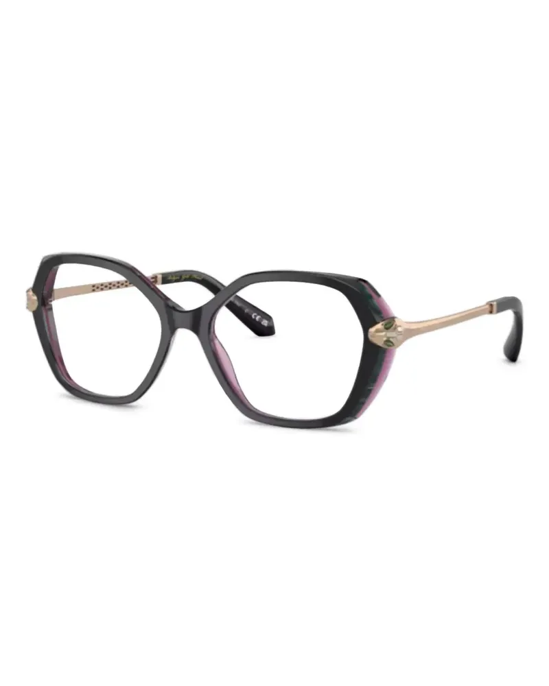 Bulgari Vista Brille mit geometrischem Gestell - Violett Violett