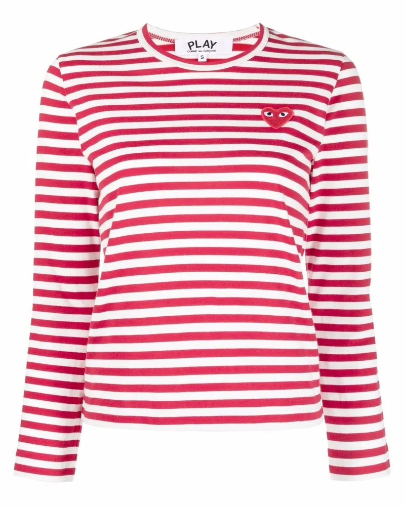 Comme des Garçons Oberteil mit Streifen - Rot Rot