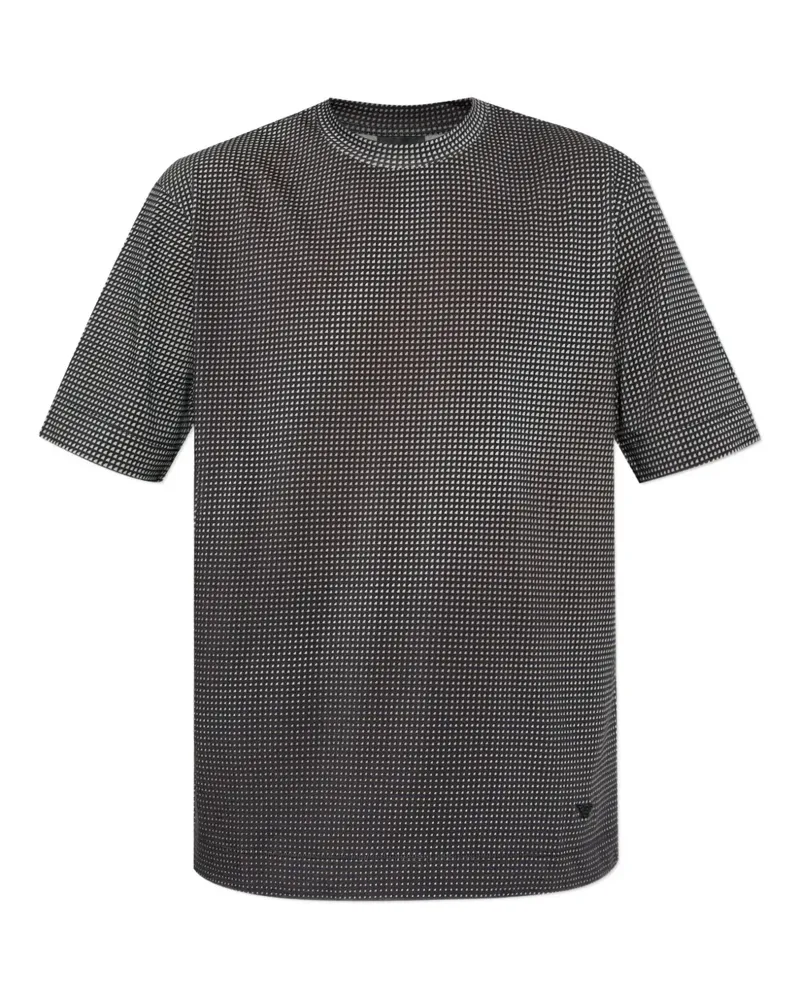 Emporio Armani T-Shirt mit geometrischem Print - Schwarz Schwarz