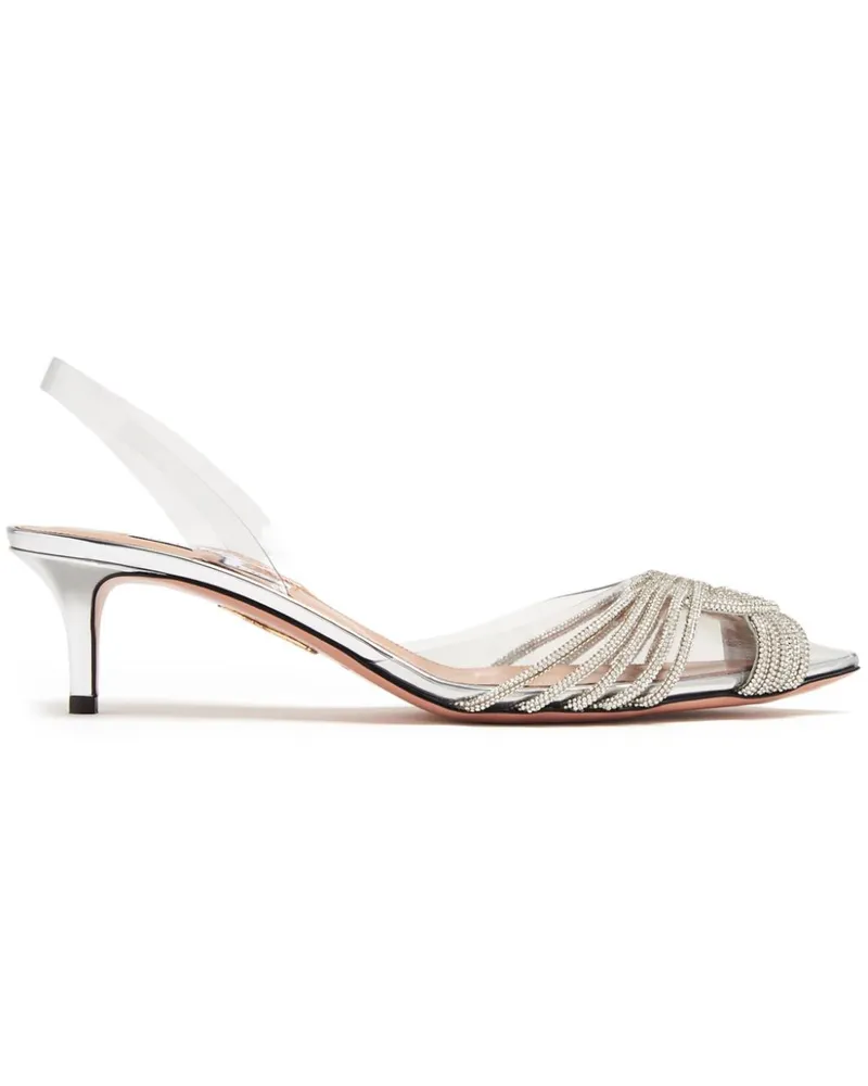 Aquazzura Gatsby Pumps 50mm - Silber Silber