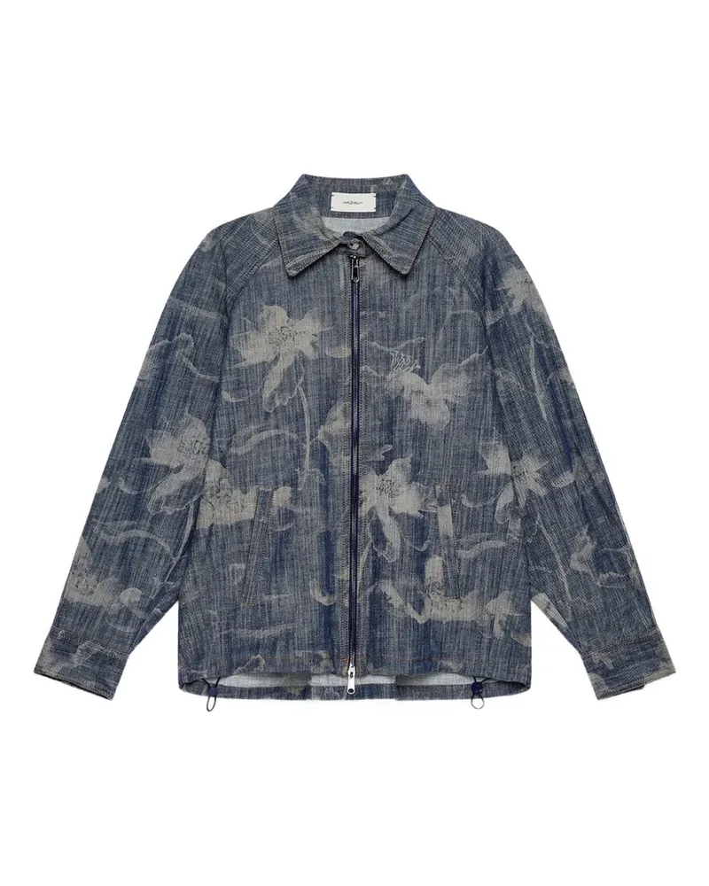 Maliparmi Jacke mit Blumenprint - Blau Blau