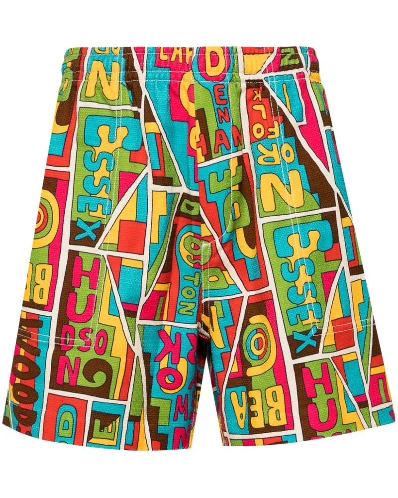 BODE Bermudas mit grafischem Print - Rot Rot