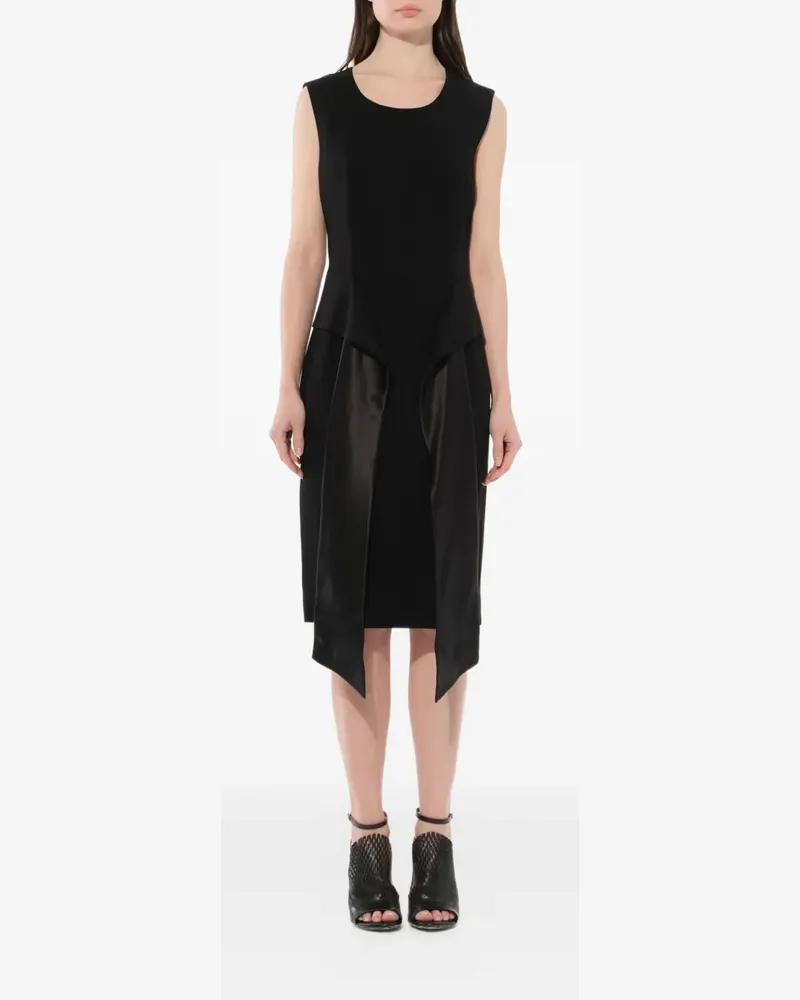 Givenchy Seidenkleid in Wickeloptik - Schwarz Schwarz