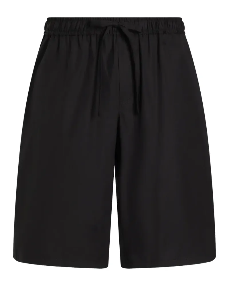 Dolce & Gabbana Shorts mit Logo-Schild - Schwarz Schwarz