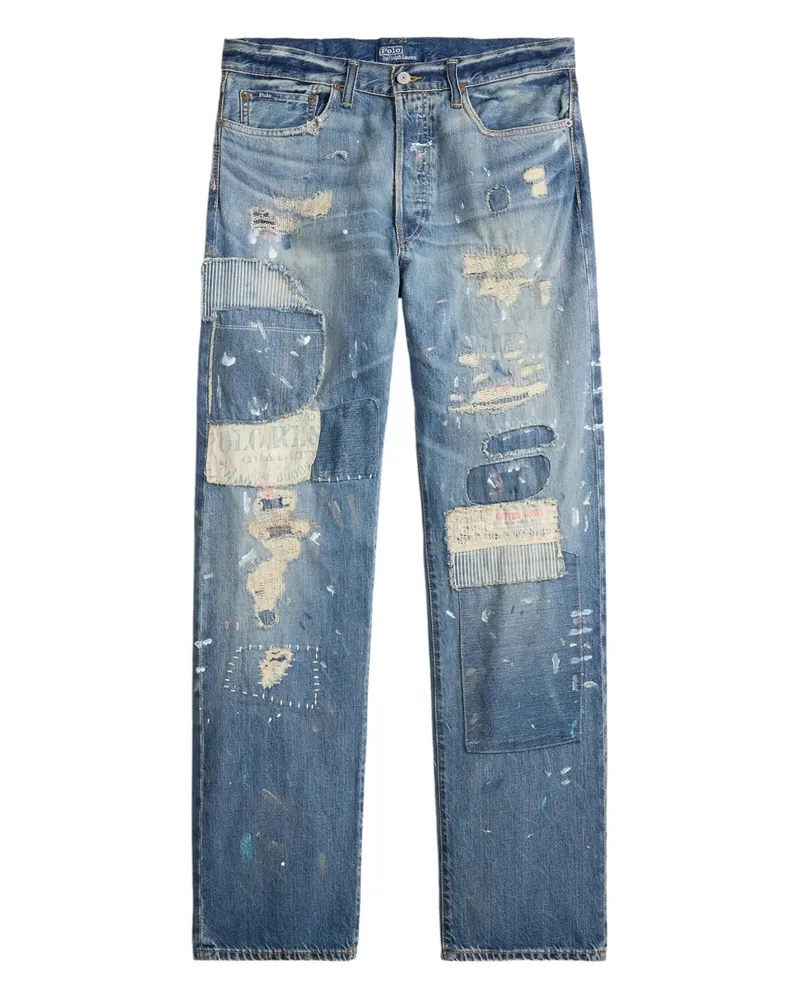 Ralph Lauren Jeans im Patchwork-Look - Blau Blau