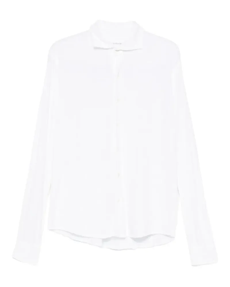 Original Vintage Style long-sleeve button-up shirt - Weiß Weiß