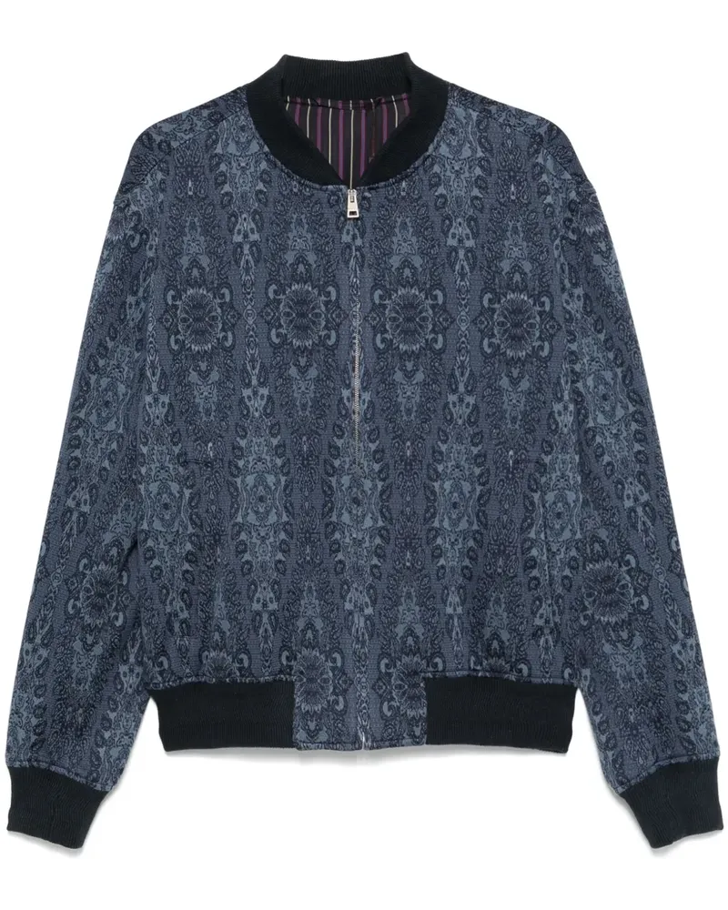 Etro Bomberjacke mit Jacquardmuster - Blau Blau