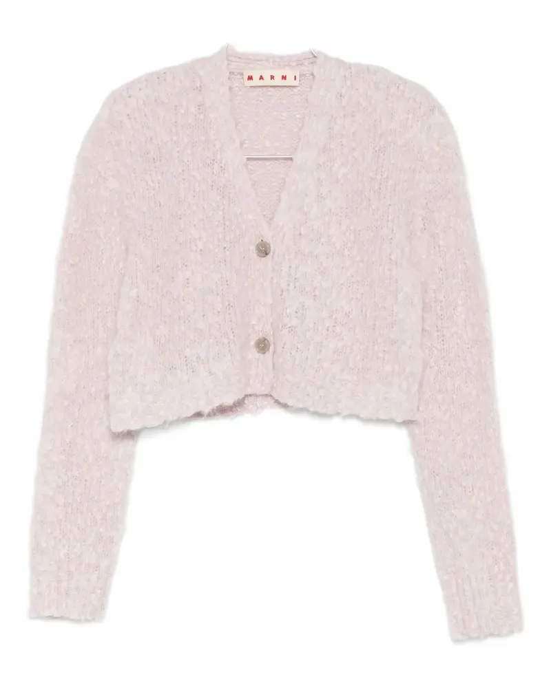 Marni button-down cropped cardigan - Rosa Rosa