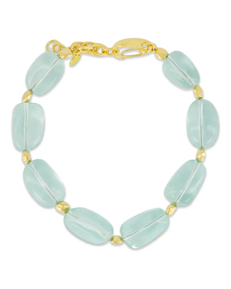 Lizzie Fortunato Halskette mit Glasperlen - Gold Gold