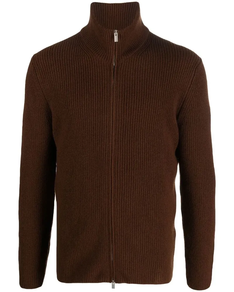 Dell'oglio Cardigan mit Reißverschluss - Braun Braun