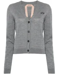 N° 21 Melierter Cardigan Grau