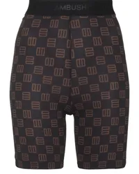 AMBUSH Radlerhose mit Monogramm-Print Schwarz