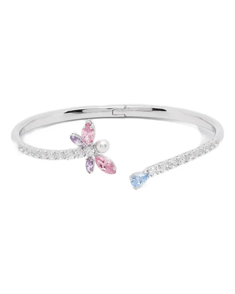 Swarovski x Ariana Grande crystal dragonfly bangle - Silber Silber