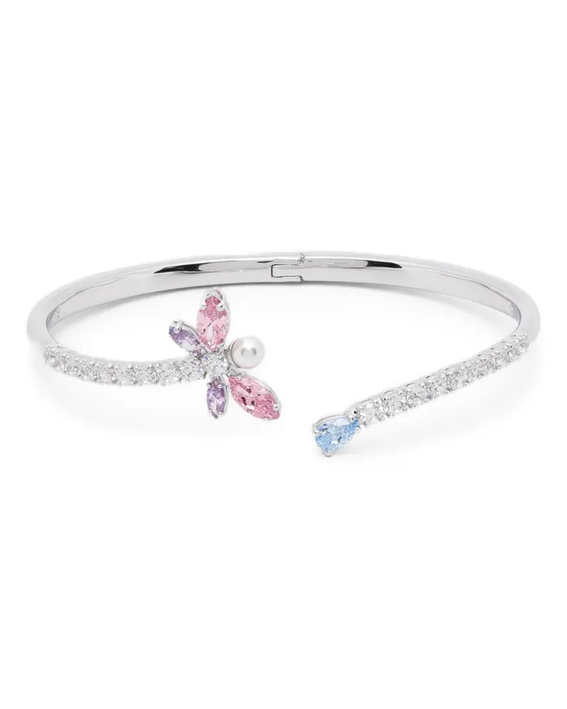Swarovski x Ariana Grande crystal dragonfly bangle - Silber Silber