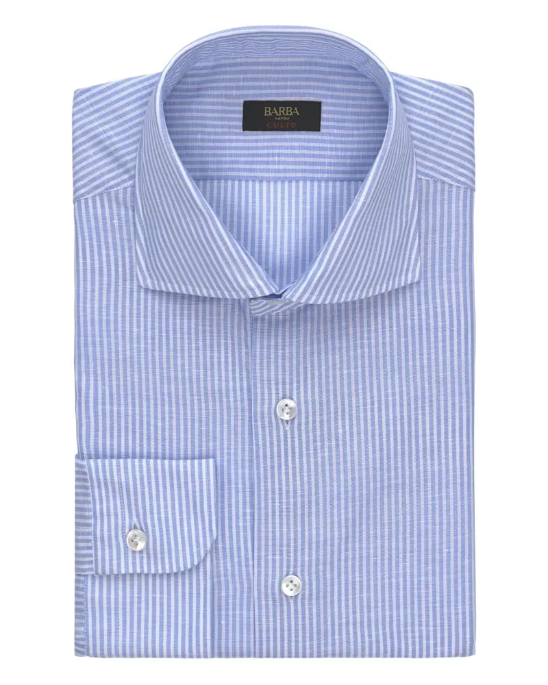 BARBA Culto striped shirt - Blau Blau