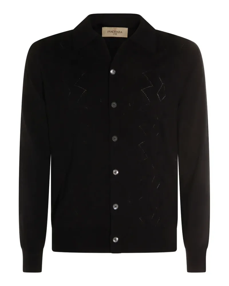 Piacenza Cashmere button patterned cardigan - Blau Blau