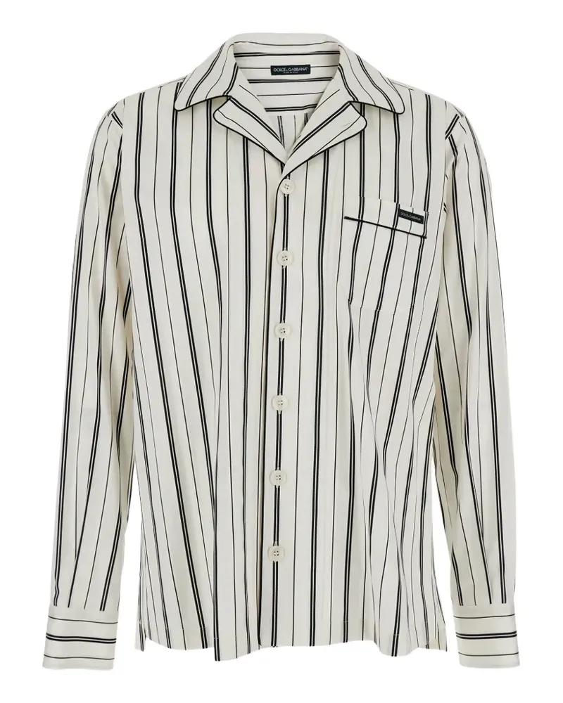 Dolce & Gabbana striped pocket shirt - Nude Nude