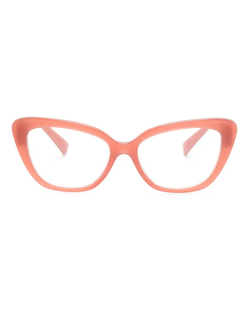 Miu Miu Cat-Eye-Brille mit Logo - Rosa Rosa