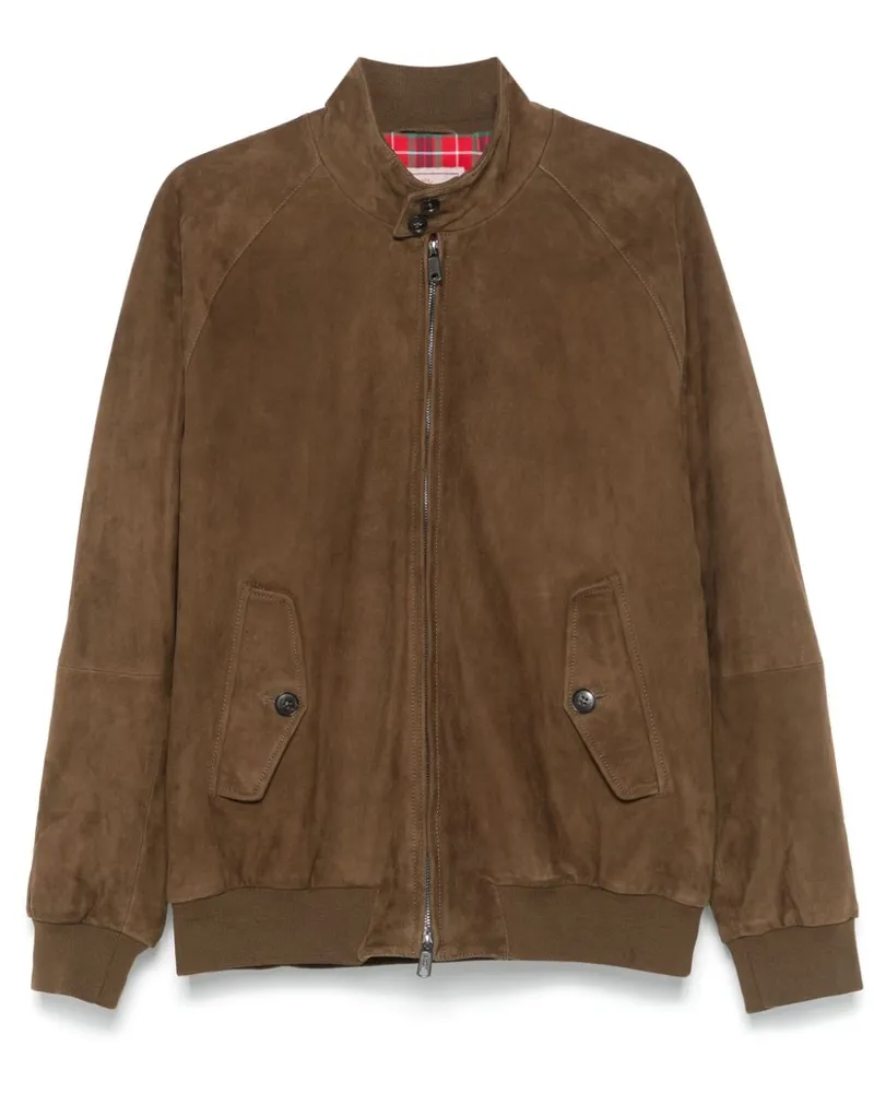 Baracuta G9 Harrington-Jacke aus Wildleder - Braun Braun