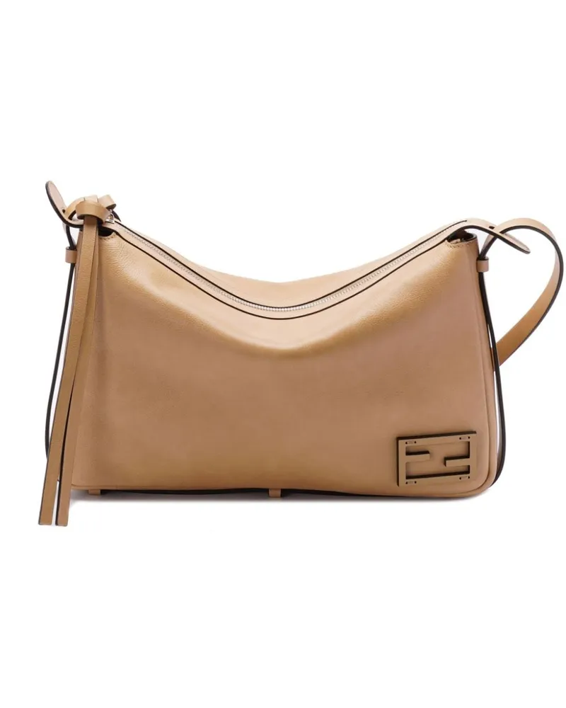 Fendi Mittelgroße Simply Schultertasche - Braun Braun