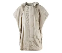 Kurzärmelige Kapuzenjacke - Nude