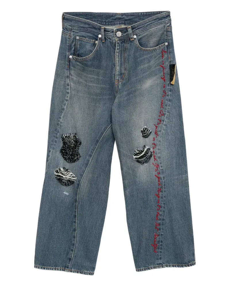 Undercover Jeans mit Perlenverzierung - Blau Blau