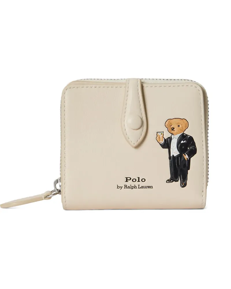 Ralph Lauren Portemonnaie mit Polo Bear - Weiß Weiß